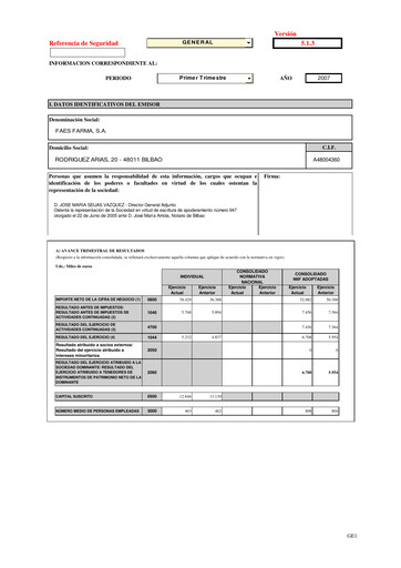 Thumbnail Faes Farma Quarterly Report 2007-q1