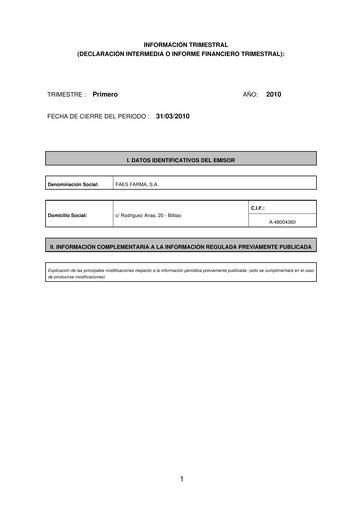 Thumbnail Faes Farma Quarterly Report 2010-q1