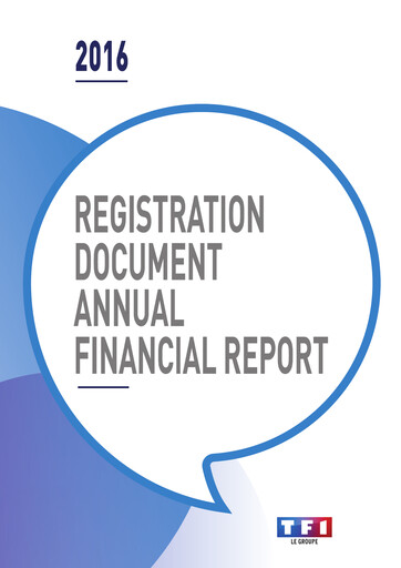 Thumbnail TF1 Universal Registration Document 2016