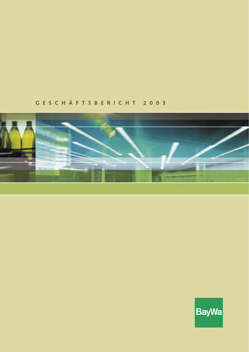 Vorschaubild BayWa
 Jahresbericht 2003