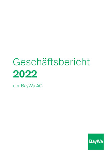 Thumbnail BayWa
 Annual Report 2022