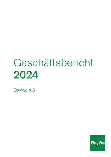 Thumbnail BayWa
 Annual Report 2024
