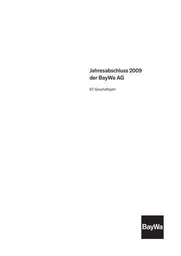 Vorschaubild BayWa
 Finanzmitteilung 2009
