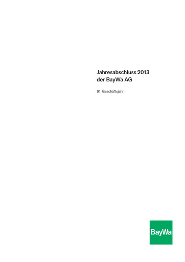 Vorschaubild BayWa
 Finanzmitteilung 2013