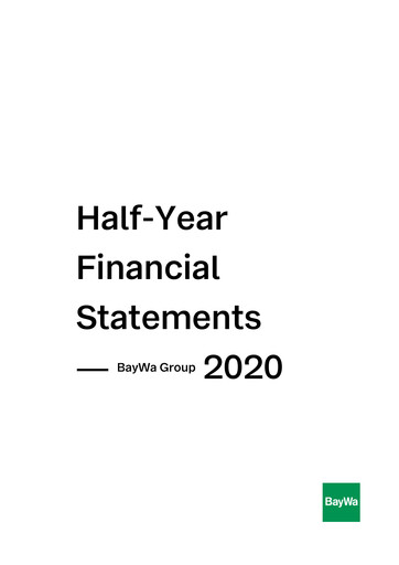 Miniature BayWa
 Rapport semestriel 2020-h1