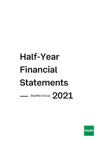 Miniature BayWa
 Rapport semestriel 2021-h1