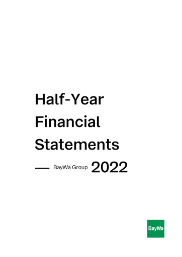 Miniature BayWa
 Rapport semestriel 2022-h1