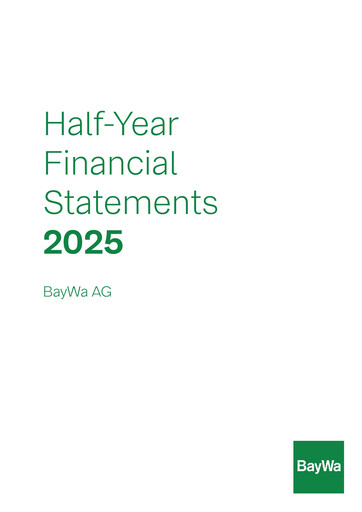 Miniature BayWa
 Rapport semestriel 2025-h1