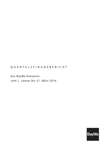 Vorschaubild BayWa
 Quartalsbericht 2016-q1