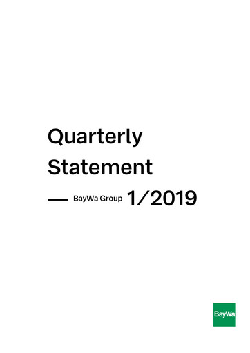 Vorschaubild BayWa
 Quartalsbericht 2019-q1