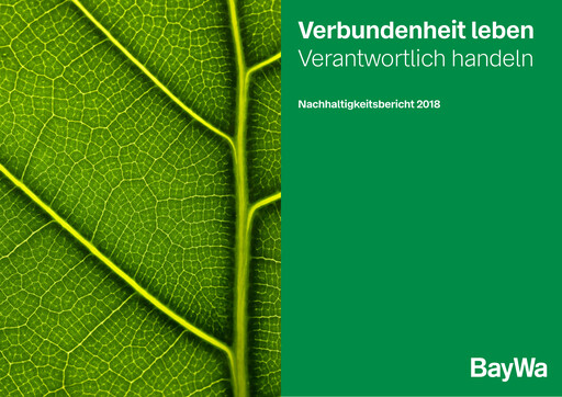 Vorschaubild BayWa
 Nachhaltigkeitsbericht 2018