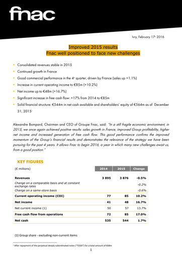 Thumbnail Fnac Darty Financial Report 2015