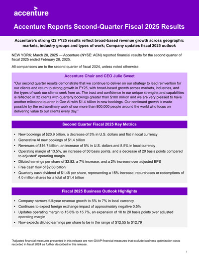 Miniature Accenture Rapport trimestriel 2025-q2