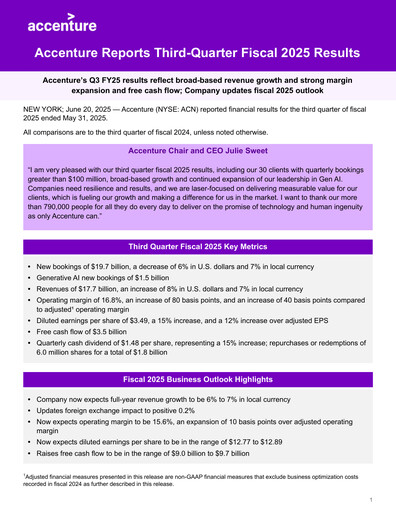 Miniature Accenture Rapport trimestriel 2025-q3