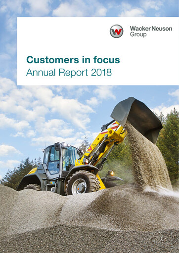 Thumbnail Wacker Neuson
 Annual Report 2018