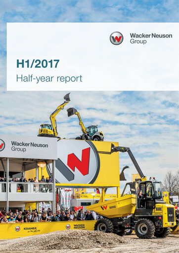 Thumbnail Wacker Neuson
 Half-year Report 2017-h1