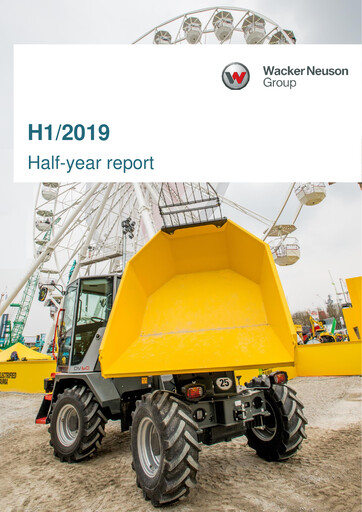 Thumbnail Wacker Neuson
 Half-year Report 2019-h1