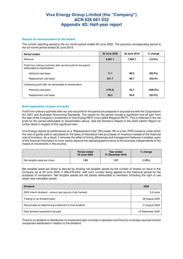 Thumbnail Viva Energy Half-year Report 2020-h1