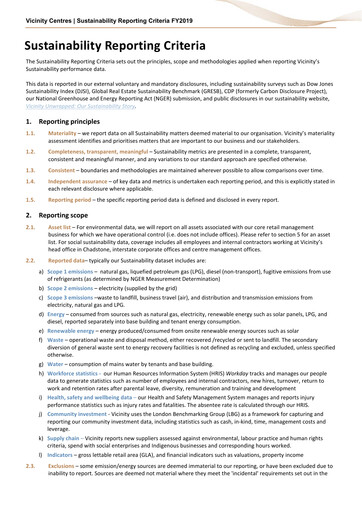 Thumbnail Vicinity Centres Sustainability Report 2019