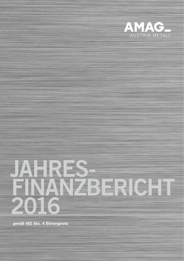 Vorschaubild AMAG Austria Metall Finanzbericht 2016
