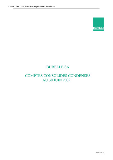 Thumbnail Burelle Half-year Report 2009-h1