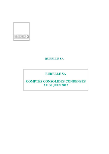 Thumbnail Burelle Half-year Report 2013-h1