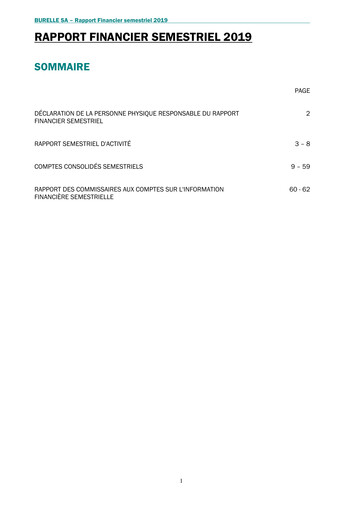 Thumbnail Burelle Half-year Report 2019-h1