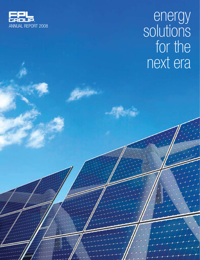 Thumbnail Nextera Energy Annual Report 2008