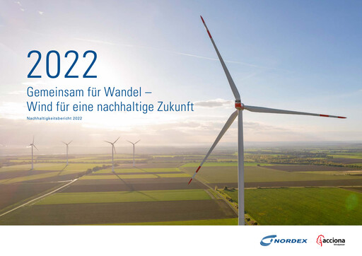 Thumbnail Nordex Sustainability Report 2022