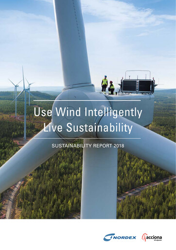 Thumbnail Nordex Sustainability Report 2018