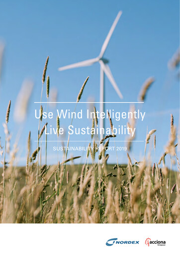Thumbnail Nordex Sustainability Report 2019