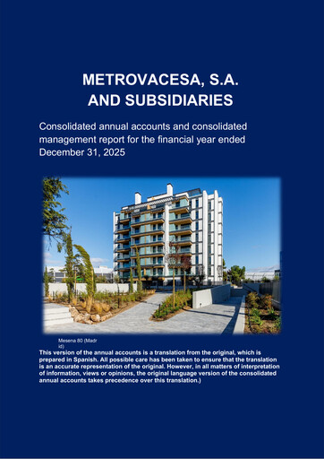 Miniature Metrovacesa Bilan financier 2025