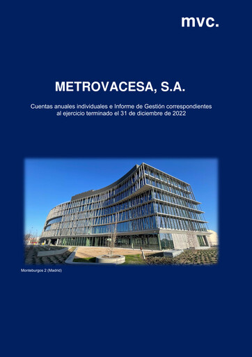 Miniature Metrovacesa Bilan financier 2022
