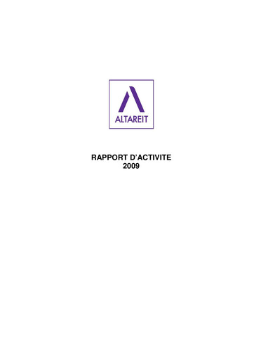 Thumbnail Altareit Annual Report 2009