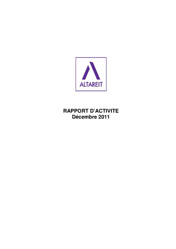 Thumbnail Altareit Annual Report 2011