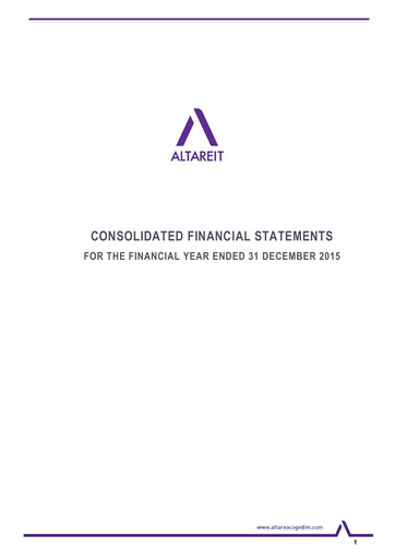 Thumbnail Altareit Financial Statement 2015