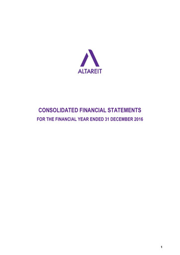 Thumbnail Altareit Financial Statement 2016