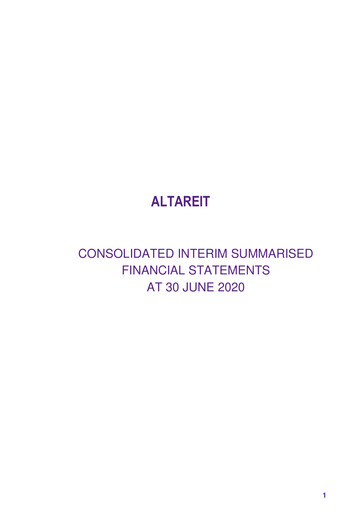 Thumbnail Altareit Financial Statement 2020-h1