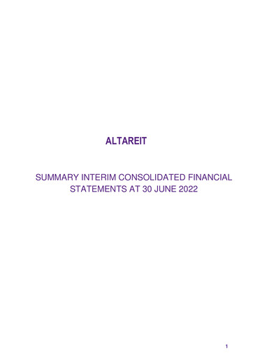 Thumbnail Altareit Financial Statement 2022-h1