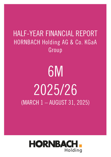 Thumbnail Hornbach Baumarkt Financial Report 2025-h1