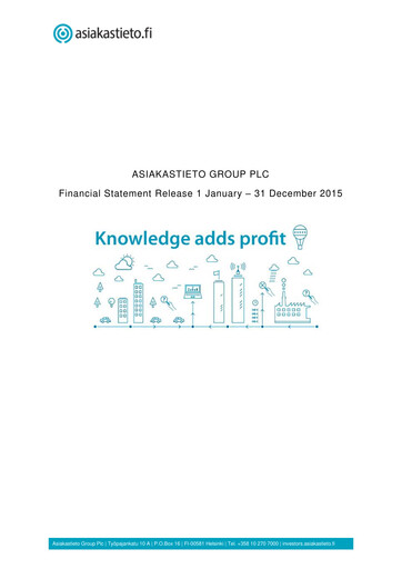 Thumbnail Enento Group
 Financial Statement 2015