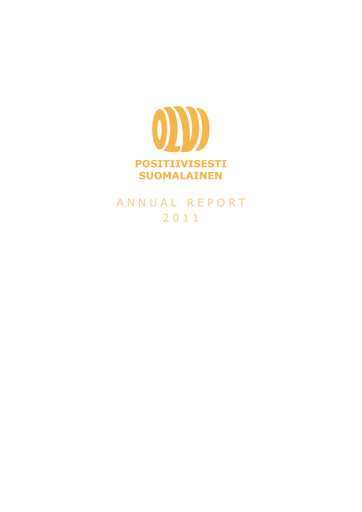 Thumbnail Olvi plc Annual Report 2011