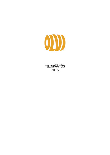 Thumbnail Olvi plc Annual Report 2016