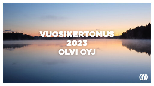 Thumbnail Olvi plc Annual Report 2023