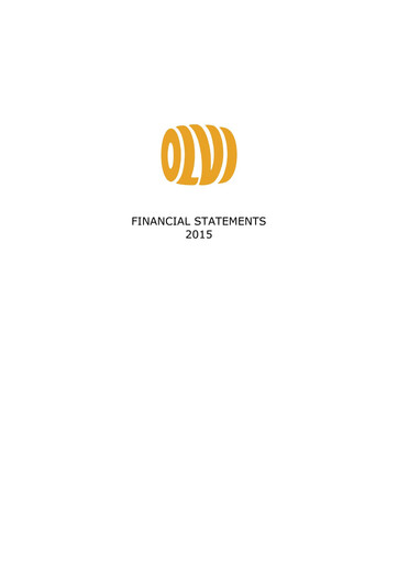 Thumbnail Olvi plc Financial Statement 2015