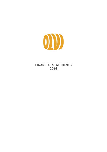 Thumbnail Olvi plc Financial Statement 2016