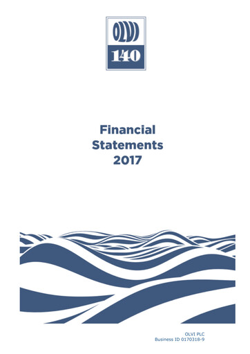 Thumbnail Olvi plc Financial Statement 2017