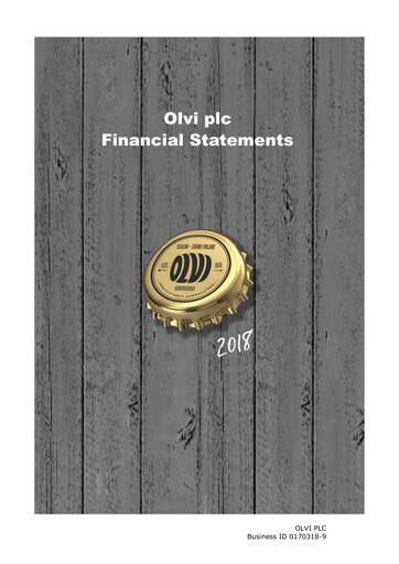 Thumbnail Olvi plc Financial Statement 2018