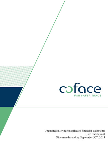 Thumbnail Coface
 Financial Statement 2015-9m