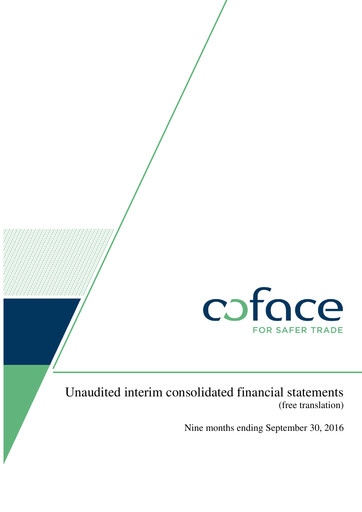 Thumbnail Coface
 Financial Statement 2016-9m